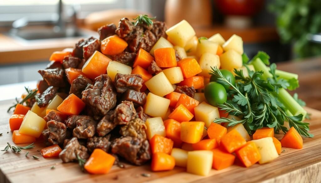 Beef stew vegetables