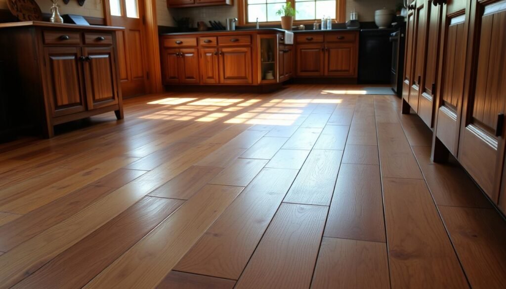 farmhouse-style wood floors