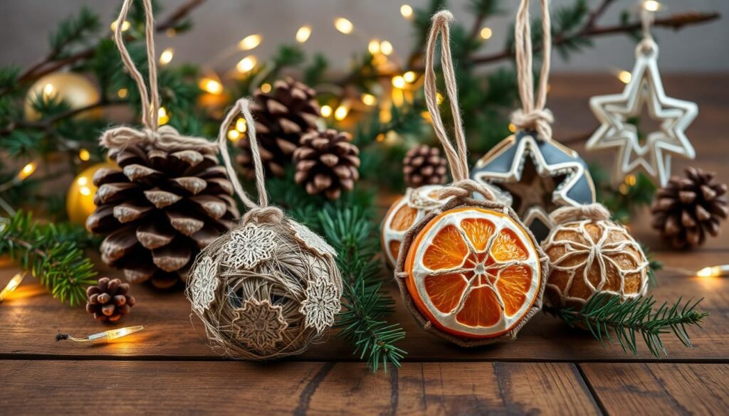 homemade Christmas ornaments