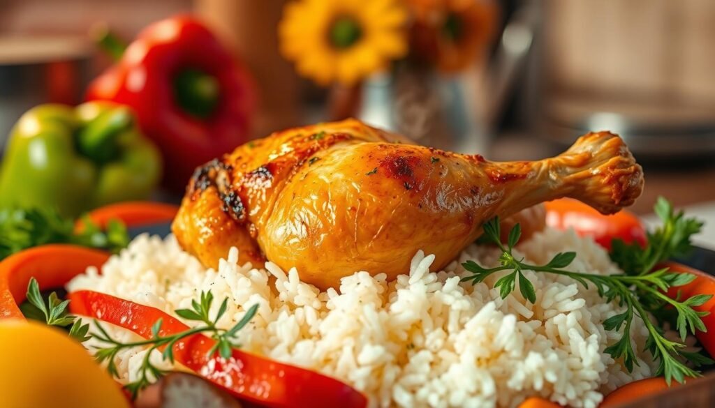 oven baked chicken and rice