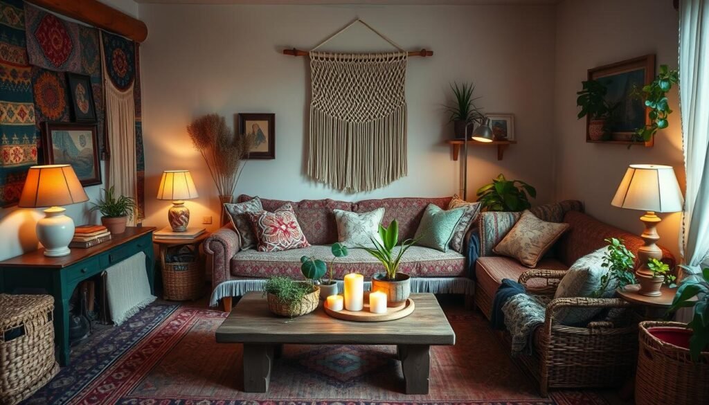 15 boho living room ideas