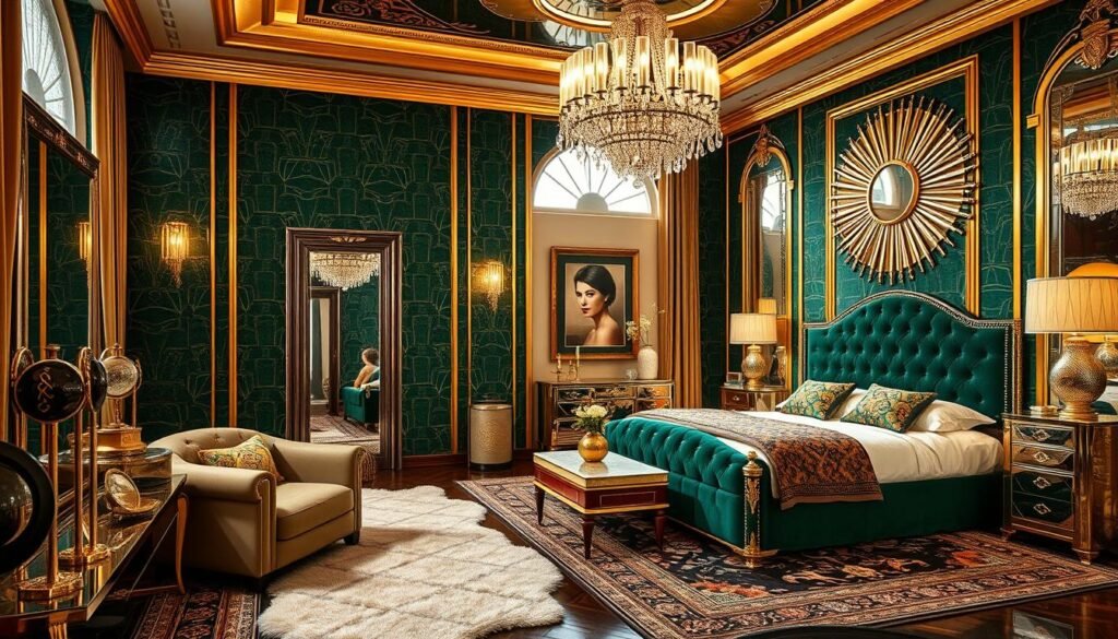 art deco bedroom design