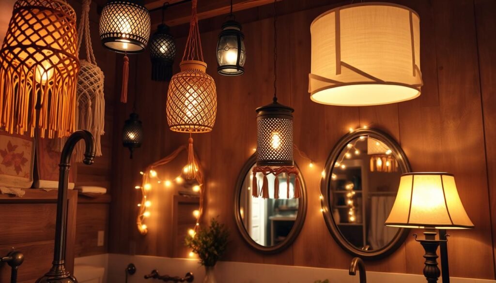 boho chic lighting options