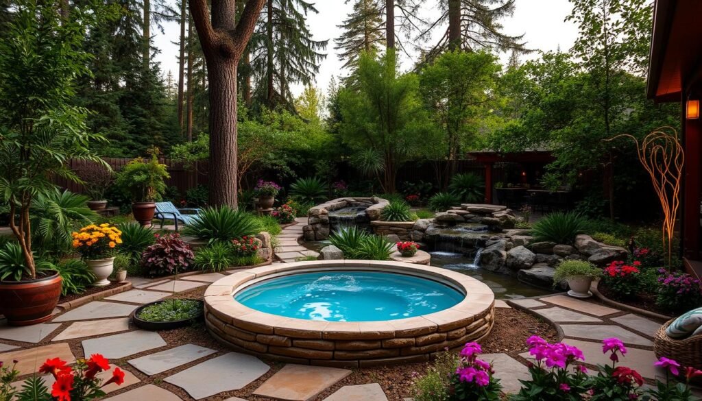 natural hot tub setting