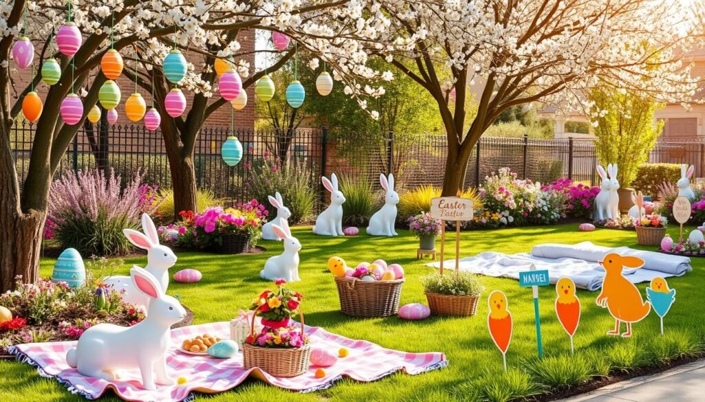 outdoor easter decor