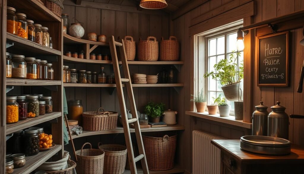 rustic pantry design