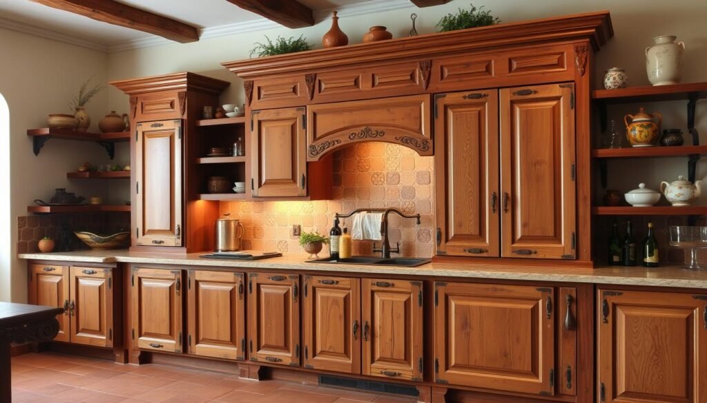 tuscan kitchen cabinets