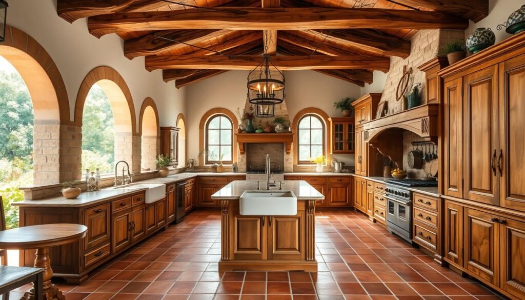 tuscan kitchen design