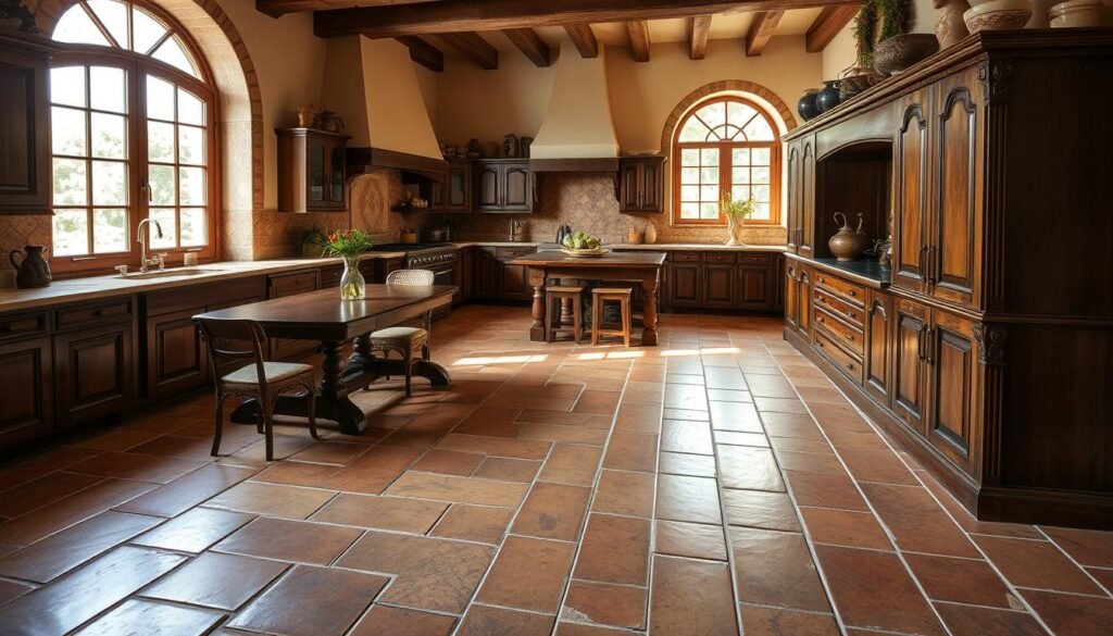 tuscan kitchen design flooring